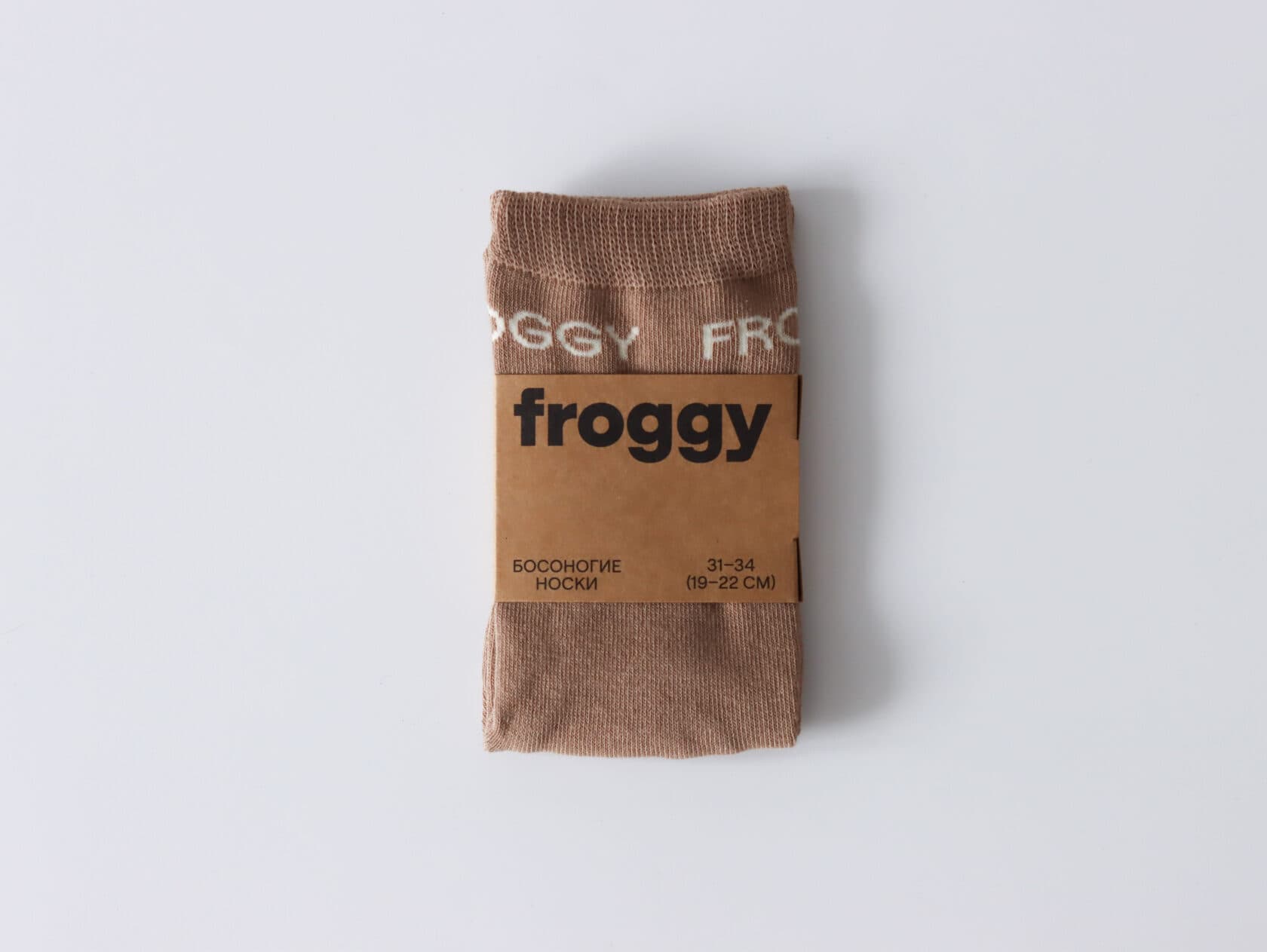 Носки froggy хлопок (светло-коричневый) 1 пара