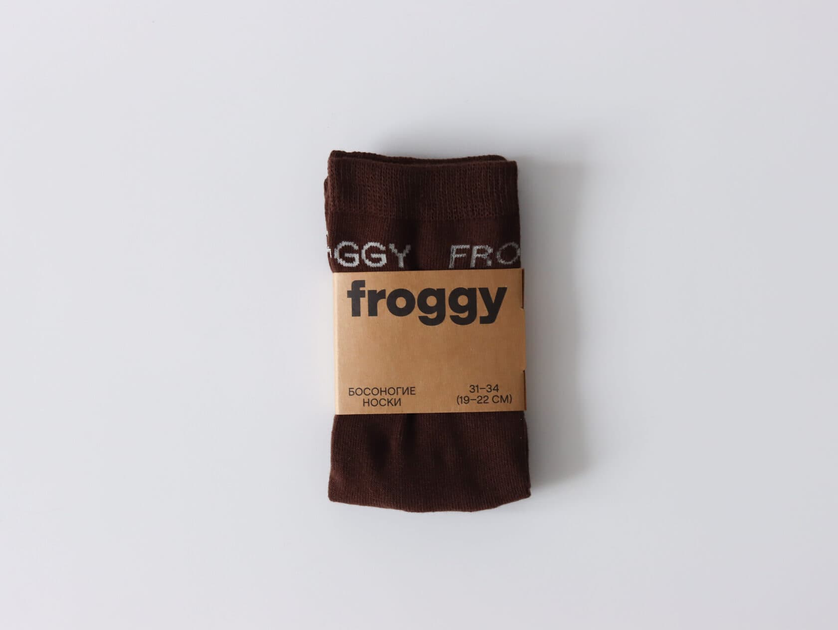 Носки froggy хлопок (коричневый) 1 пара